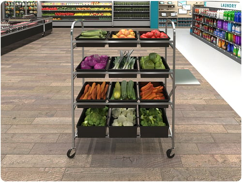 Grocery Store Crisper Cart Innovative Design